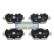 Bromsbeläggssats, skivbroms PP-0100AF Japanparts