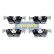 Bromsbeläggssats, skivbroms PP-0102AF Japanparts