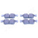 Bromsbeläggssats, skivbroms PP-0103AF Japanparts