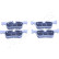 Bromsbeläggssats, skivbroms PP-0103AF Japanparts, miniatyr 2