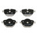 Bromsbeläggssats, skivbroms PP-0112AF Japanparts