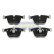 Bromsbeläggssats, skivbroms PP-0115AF Japanparts
