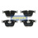 Bromsbeläggssats, skivbroms PP-0117AF Japanparts
