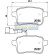 Bromsbeläggssats, skivbroms PP-0205AF Japanparts, miniatyr 2