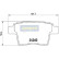 Bromsbeläggssats, skivbroms PP-0306AF Japanparts, miniatyr 2