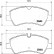 Bromsbeläggssats, skivbroms PP-0307AF Japanparts