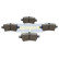 Bromsbeläggssats, skivbroms PP-0400AF Japanparts, miniatyr 2