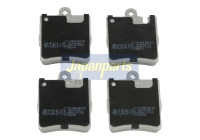 Bromsbeläggssats, skivbroms PP-0504AF Japanparts