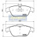Bromsbeläggssats, skivbroms PP-0505AF Japanparts, miniatyr 2