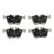 Bromsbeläggssats, skivbroms PP-0507AF Japanparts