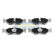 Bromsbeläggssats, skivbroms PP-0521AF Japanparts