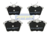 Bromsbeläggssats, skivbroms PP-0606AF Japanparts
