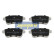 Bromsbeläggssats, skivbroms PP-0703AF Japanparts