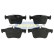 Bromsbeläggssats, skivbroms PP-0906AF Japanparts