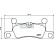 Bromsbeläggssats, skivbroms PP-0925AF Japanparts, miniatyr 2