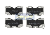 Bromsbeläggssats, skivbroms PP-105AF Japanparts