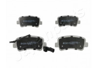 Bromsbeläggssats, skivbroms PP-108AF Japanparts