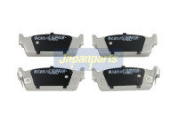 Bromsbeläggssats, skivbroms PP-124AF Japanparts