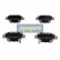 Bromsbeläggssats, skivbroms PP-200AF Japanparts