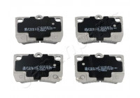 Bromsbeläggssats, skivbroms PP-217AF Japanparts