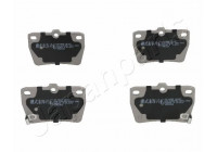 Bromsbeläggssats, skivbroms PP-256AF Japanparts