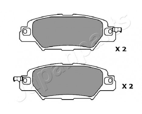 Bromsbeläggssats, skivbroms PP-318AF Japanparts, bild 2