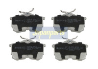 Bromsbeläggssats, skivbroms PP-407AF Japanparts
