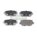 Bromsbeläggssats, skivbroms PP-516AF Japanparts