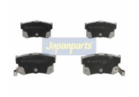 Bromsbeläggssats, skivbroms PP-598AF Japanparts