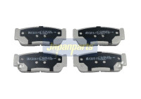 Bromsbeläggssats, skivbroms PP-S02AF Japanparts