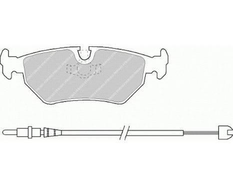 Bromsbeläggssats, skivbroms PREMIER ECO FRICTION FDB1003 Ferodo, bild 2