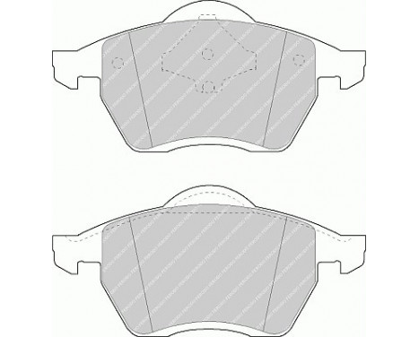 Bromsbeläggssats, skivbroms PREMIER ECO FRICTION FDB1055 Ferodo, bild 2
