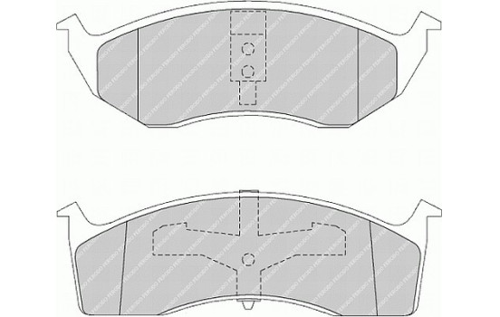 Bromsbeläggssats, skivbroms PREMIER ECO FRICTION FDB1098 Ferodo, bild 2