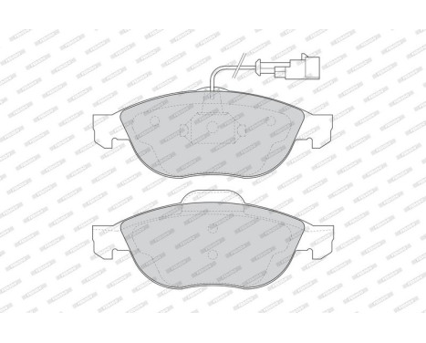 Bromsbeläggssats, skivbroms PREMIER ECO FRICTION FDB1134 Ferodo, bild 4