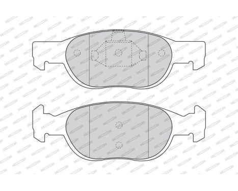 Bromsbeläggssats, skivbroms PREMIER ECO FRICTION FDB1160 Ferodo, bild 4