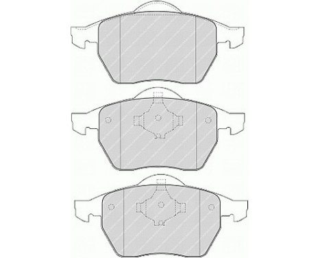 Bromsbeläggssats, skivbroms PREMIER ECO FRICTION FDB1167 Ferodo, bild 2