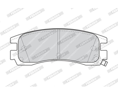 Bromsbeläggssats, skivbroms PREMIER ECO FRICTION FDB1264 Ferodo, bild 4