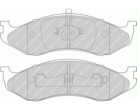 Bromsbeläggssats, skivbroms PREMIER ECO FRICTION FDB1267 Ferodo, bild 2