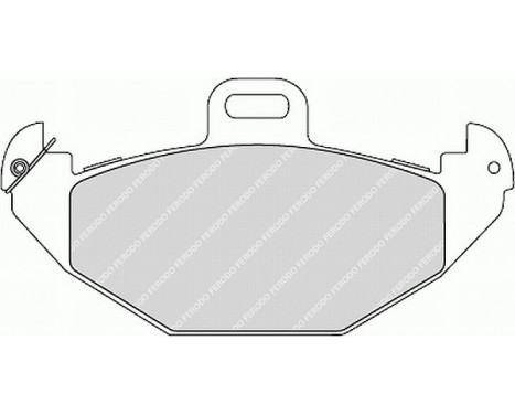 Bromsbeläggssats, skivbroms PREMIER ECO FRICTION FDB1278 Ferodo, bild 2