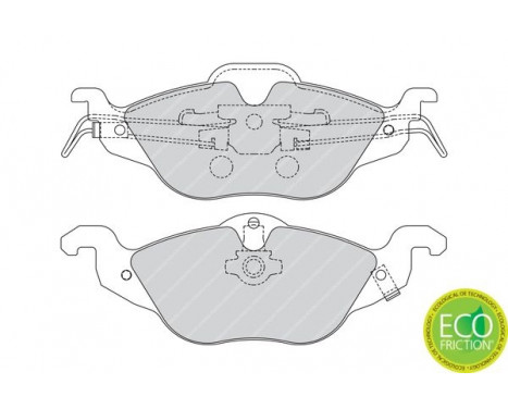 Bromsbeläggssats, skivbroms PREMIER ECO FRICTION FDB1293 Ferodo, bild 3