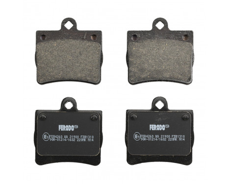 Bromsbeläggssats, skivbroms PREMIER ECO FRICTION FDB1310 Ferodo