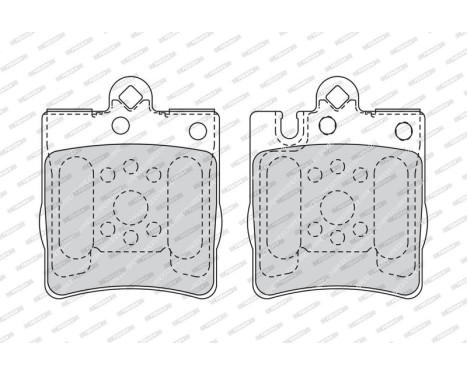 Bromsbeläggssats, skivbroms PREMIER ECO FRICTION FDB1322 Ferodo, bild 3