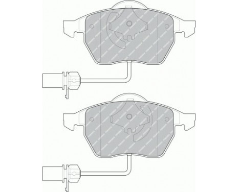 Bromsbeläggssats, skivbroms PREMIER ECO FRICTION FDB1323 Ferodo, bild 2