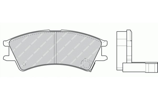 Bromsbeläggssats, skivbroms PREMIER ECO FRICTION FDB1326 Ferodo, bild 2