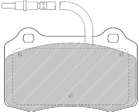 Bromsbeläggssats, skivbroms PREMIER ECO FRICTION FDB1379 Ferodo, bild 2