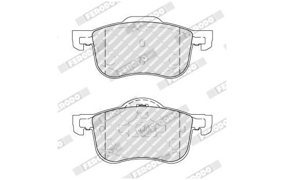 Bromsbeläggssats, skivbroms PREMIER ECO FRICTION FDB1382 Ferodo, bild 4