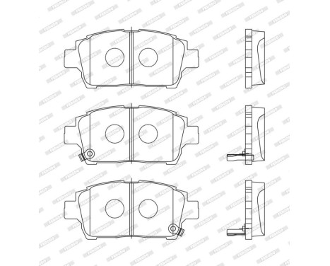 Bromsbeläggssats, skivbroms PREMIER ECO FRICTION FDB1392 Ferodo, bild 4