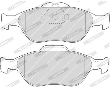 Bromsbeläggssats, skivbroms PREMIER ECO FRICTION FDB1394 Ferodo, bild 5