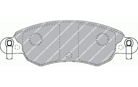 Bromsbeläggssats, skivbroms PREMIER ECO FRICTION FDB1410 Ferodo, bild 2