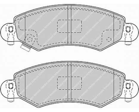 Bromsbeläggssats, skivbroms PREMIER ECO FRICTION FDB1423 Ferodo, bild 2